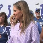Rhiannon’s lavender striped shirt on Good Morning America