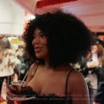 Riley’s black lace corset on Next Gen NYC