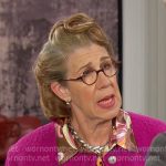 Rita’s brown printed blouse and pink jacket on Days of our Lives