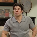 RJ’s grey sweater polo on The Bold and the Beautiful