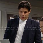 RJ’s navy blazer on The Bold and the Beautiful