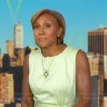 Robin’s green tie waist dress on Good Morning America
