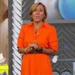 Robin’s orange shirtdress on Good Morning America