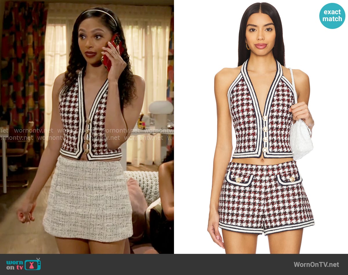 Ronny Kobo Augustina Top worn by Kat Richardson (Colby Muhammad) on Beyond the Gates