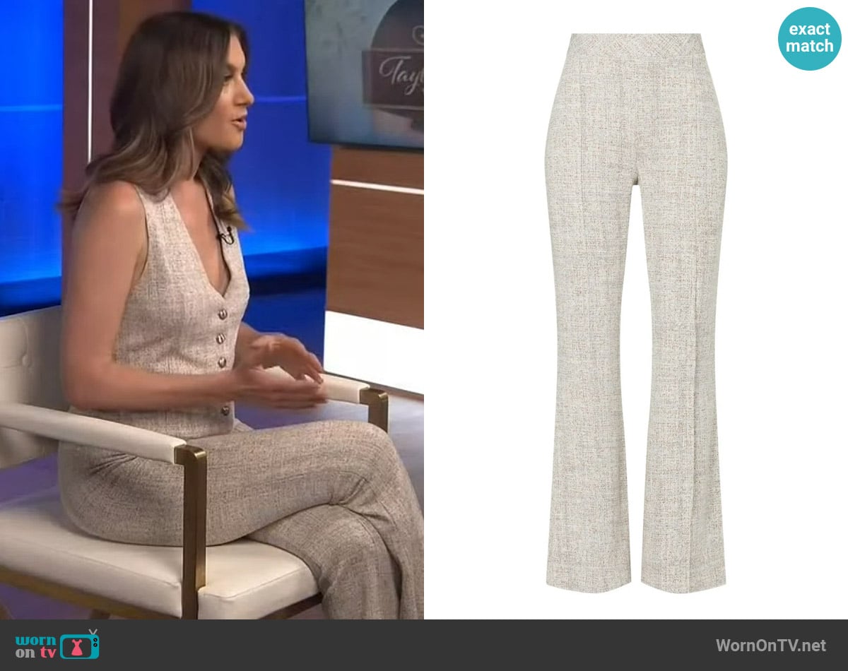 Rosetta Getty Pull On Crop Flares worn by Elizabeth Wagmeister on Extra