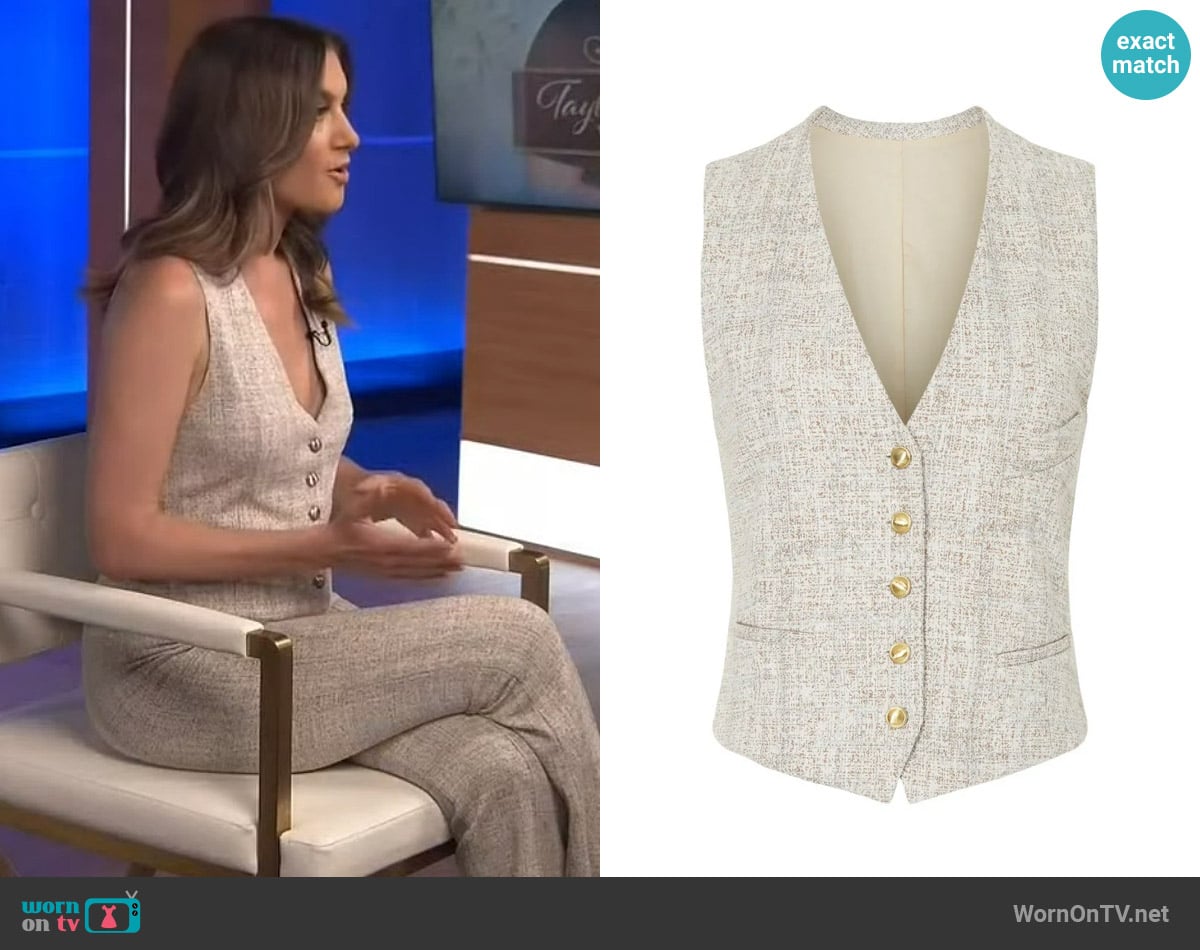 Rosetta Getty Tailored Vest worn by Elizabeth Wagmeister on Extra
