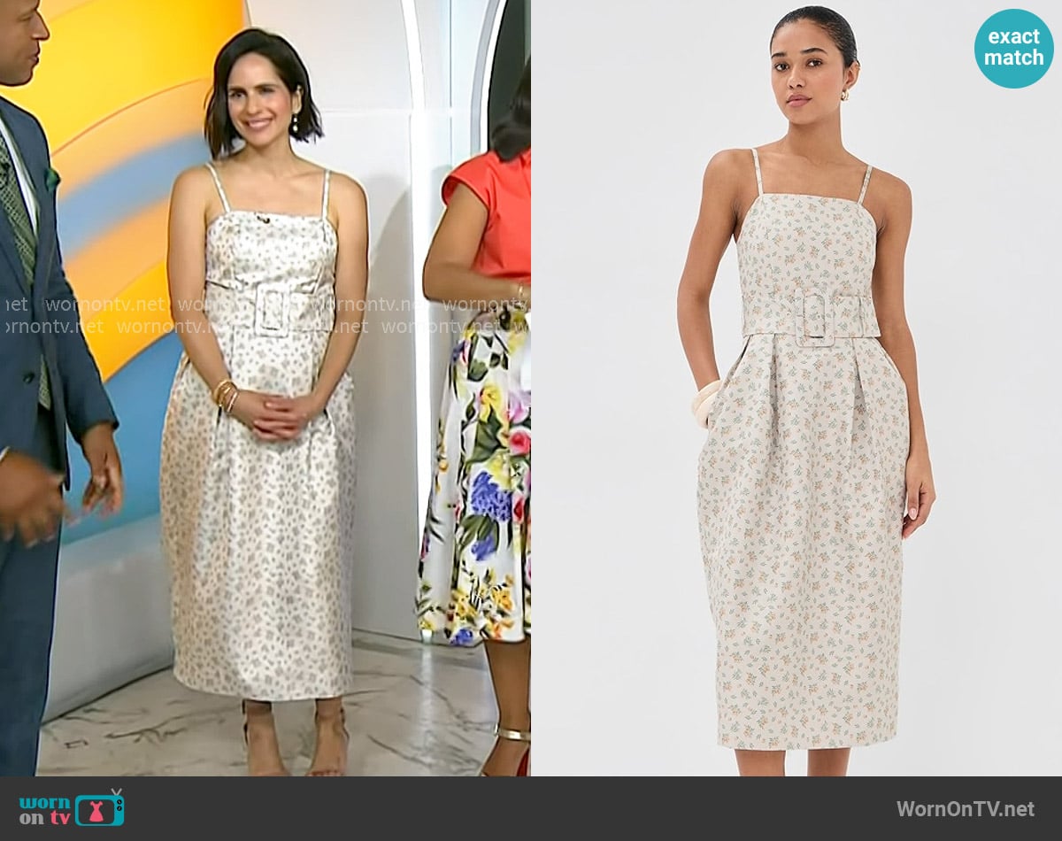 floral belted dress on Today floral belted dress on Today