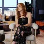 Rowan’s black lace confessional jumpsuit on Next Gen NYC