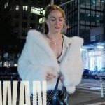 Rowan’s colorblock polka dot print dress on Next Gen NYC