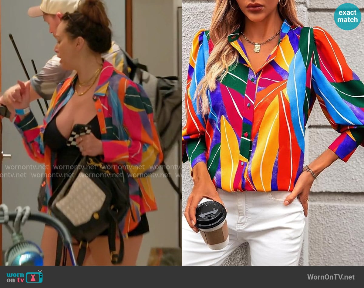 Runaway The Label Fleetwood Blouse worn by Kristen Doute on The Valley