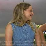 Sarah Fennel’s sleeveless denim pepum top on Today