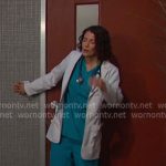 Sarah’s black platform sneakers on Days of our Lives