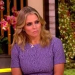 Sara’s lilac floral lace dress on The View