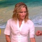 Sara’s white short sleeve shirt on The View