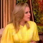 Sara's yellow belted dress on The View
