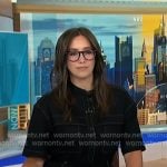 Savannah’s black utility jumpsuit on NBC News Daily