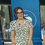 Savannah’s white leopard print dress on Today