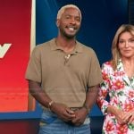 Scott's distressed jeans on Access Hollywood