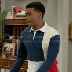 Smitty’s colorblock rugby shirt on Beyond the Gates