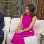 Sophie’s pink sleeveless jumpsuit on Good Morning America