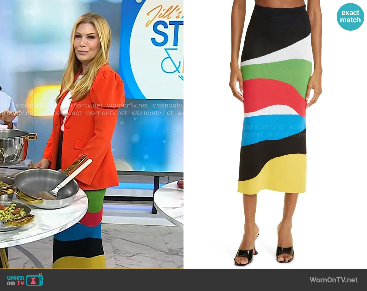 Staud Karina Skirt worn by Jill Martin on Today
