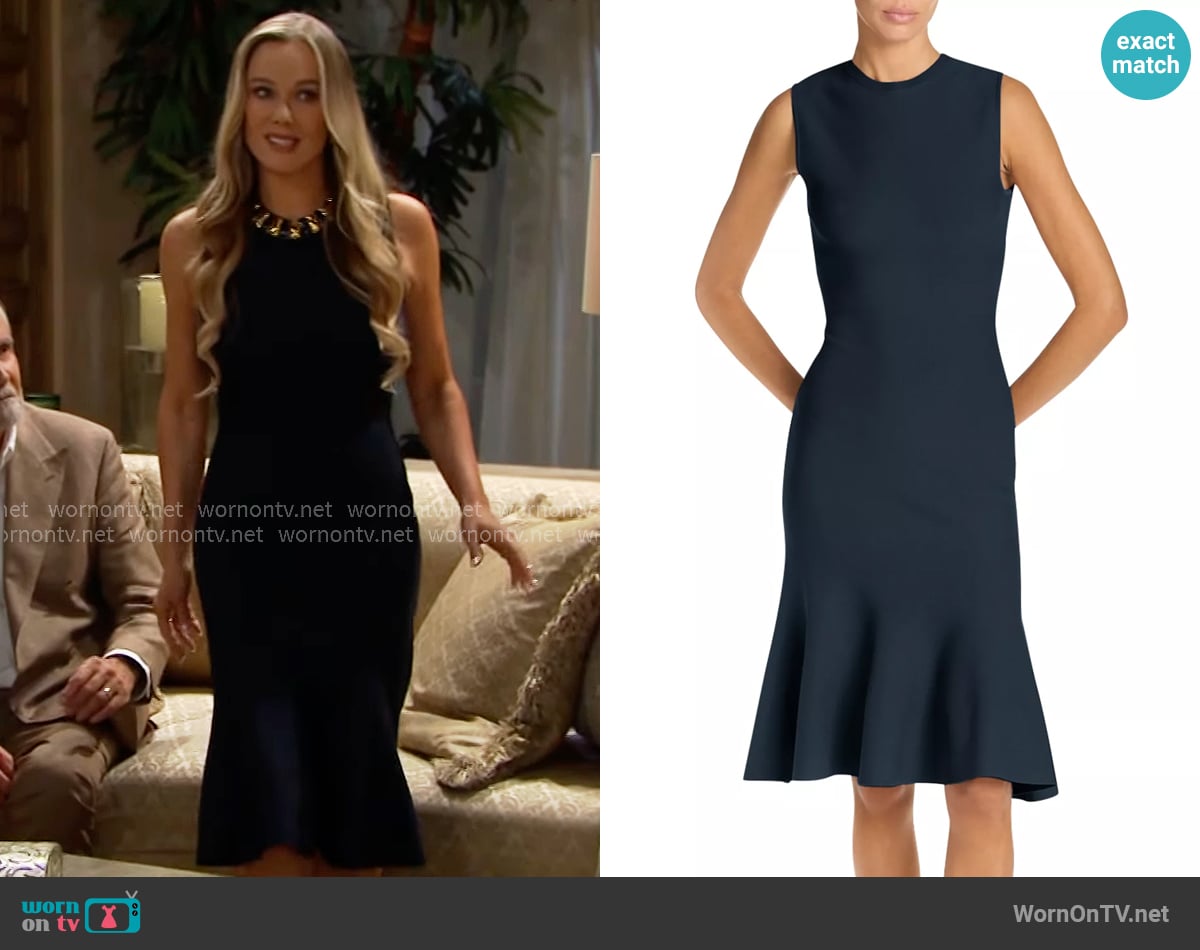 Stella McCartney Sleeveless Peplum Dress worn by Donna Logan (Jennifer Gareis) on The Bold and the Beautiful