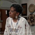Stella's embroidered top on General Hospital