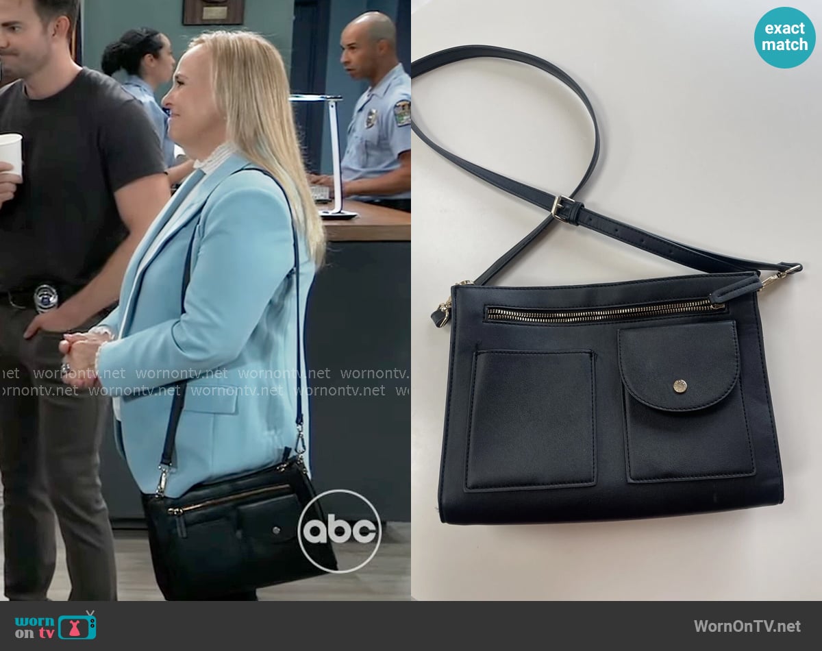 Steve Madden Crossbody Bag worn by Laura Collins (Genie Francis) on General Hospital