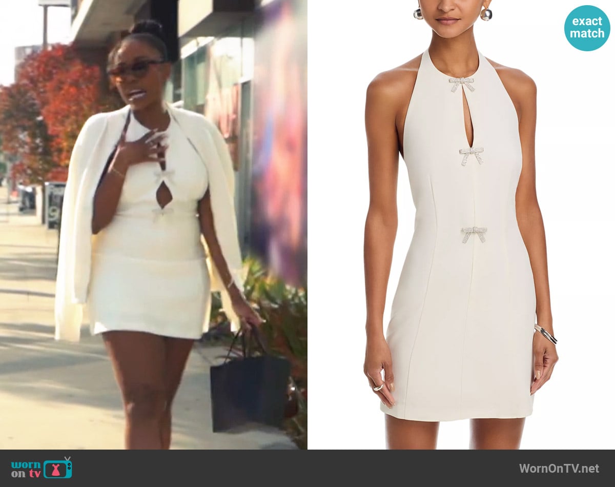 Steve Madden Juvia Rhinestone Bow Dress worn by Jasmine Goode on The Valley