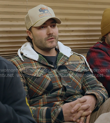 Steven’s plaid hodded jacket on The McBee Dynasty Real American Cowboys