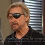 Steve's black washed button down shirt on Days of our Lives