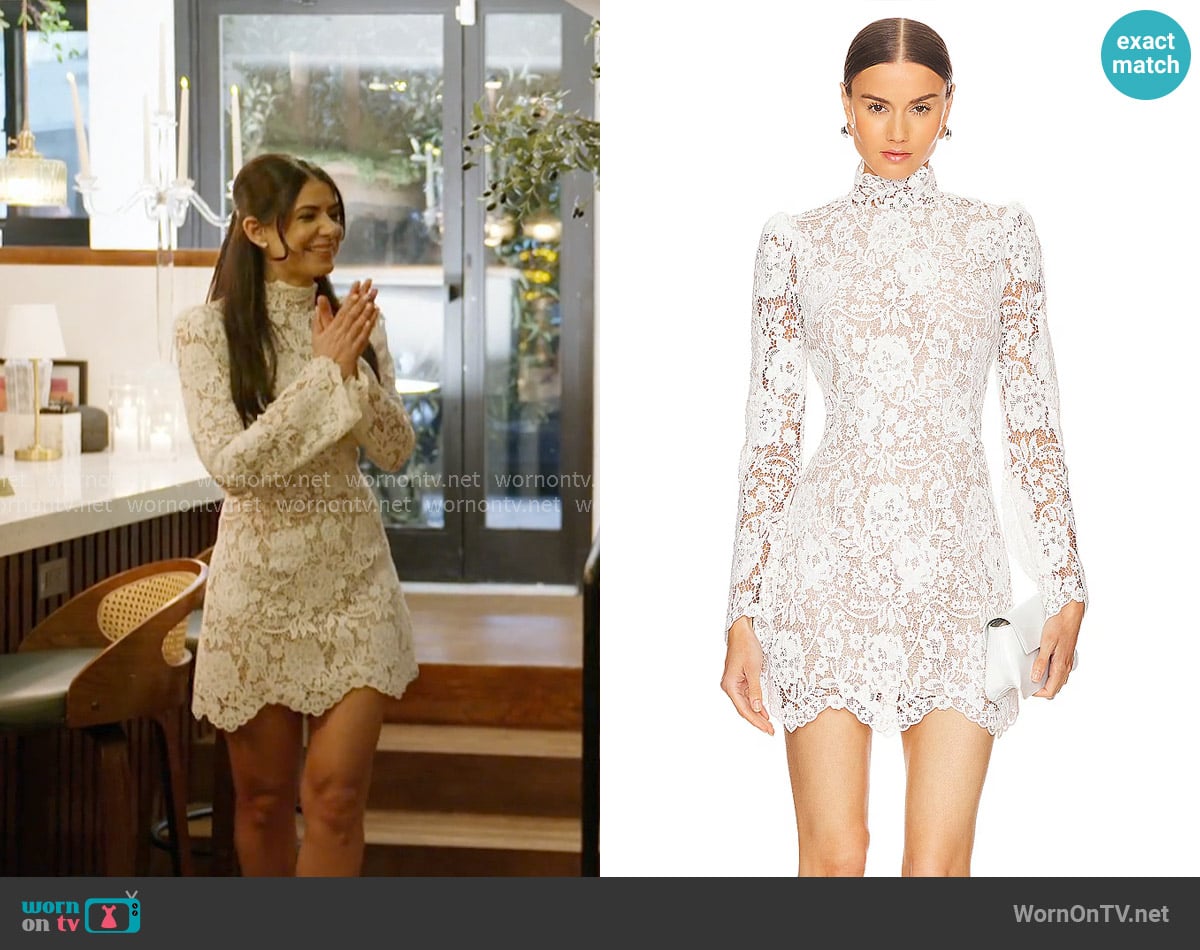 Stone Cold Fox Noosa Mini Dress in Ivory worn by Yvonne Najor on In The City