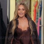 Tamra’s brown lace top on The Real Housewives of Orange County