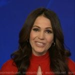 Tanya Rivero’s red keyhole dress on Good Morning America