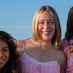 Tatum's pink slip dress on The Five Star Weekend