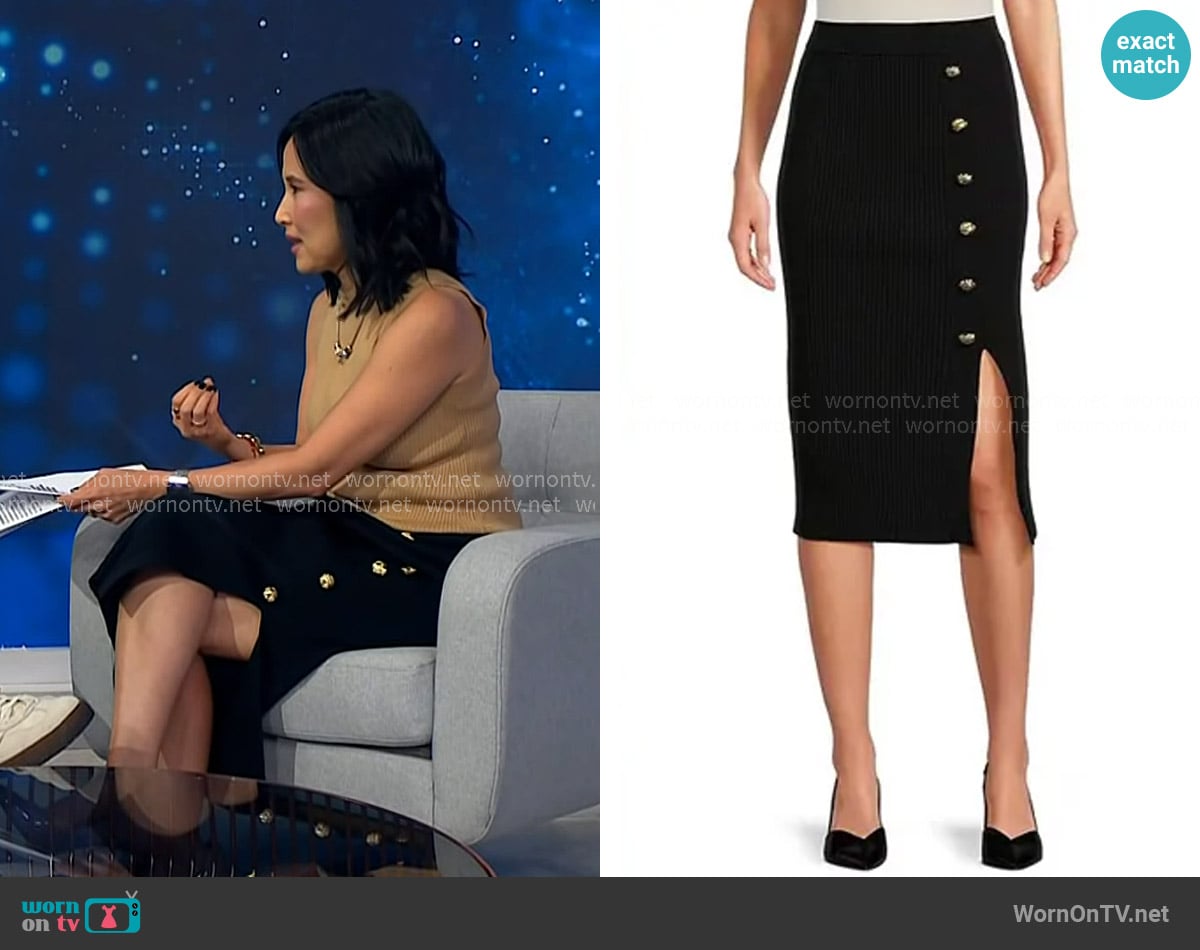 Ted Baker Betylou Knit Skirt in Black