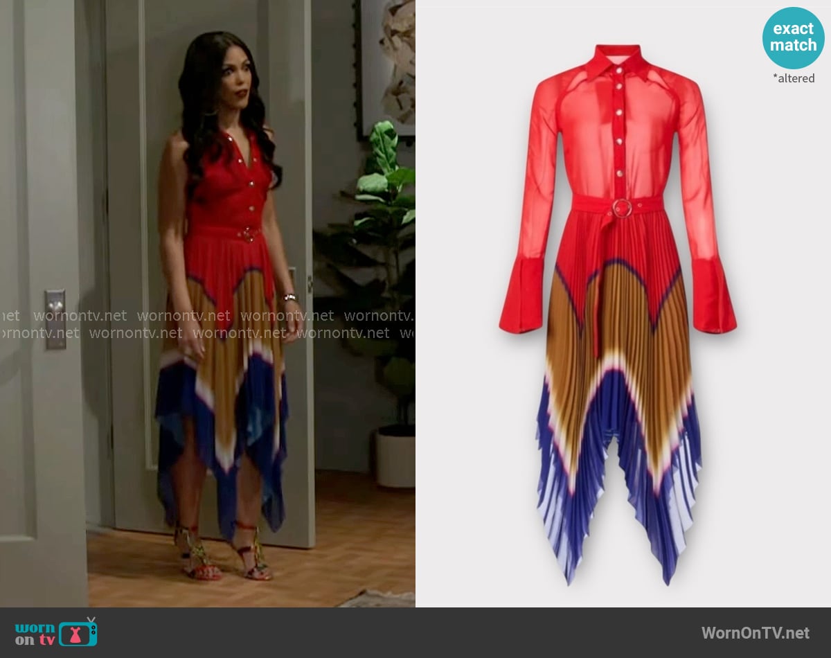 Thebe Magugu Gradient Dress worn by Dani Dupree (Karla Mosley) on Beyond the Gates