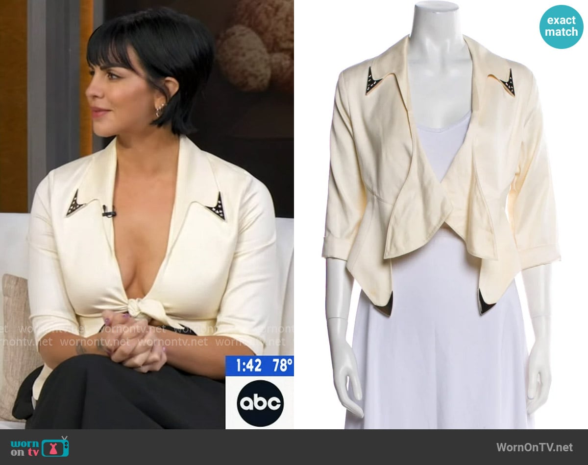 Thierry Mugler Vintage Blazer worn by Katie Maloni on Good Morning America