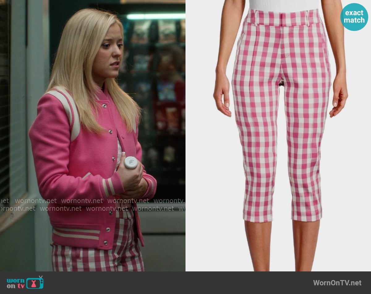 Time and Tru Check Capri Pants worn by Elle Woods (Lexi Minetree) on Elle