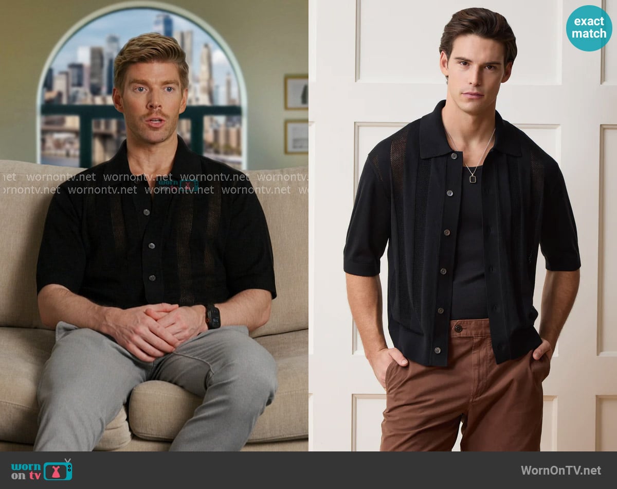 Todd Snyder Miles Sweater Polo worn by Kyle Cooke on In The City