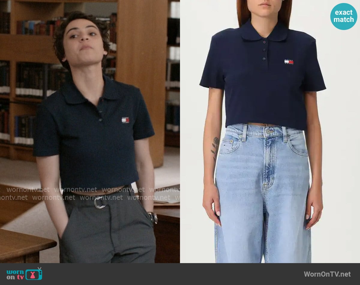 Tommy Jeans Polo Shirt worn by Liz (Gabrielle Policano) on Elle