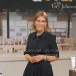 Tory’s black layered short sleeve dress on Good Morning America