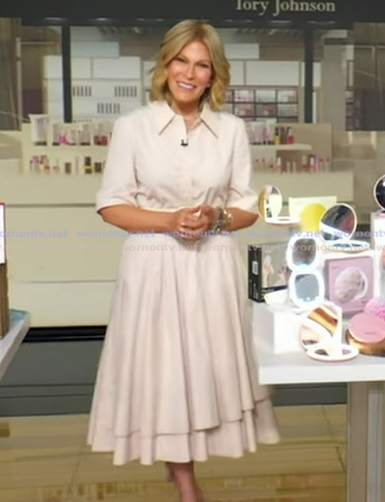 Tory's pink shirtdress on Good Morning America
