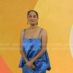 Tracee Ellis Ross’s blue asymmetric dress on Today