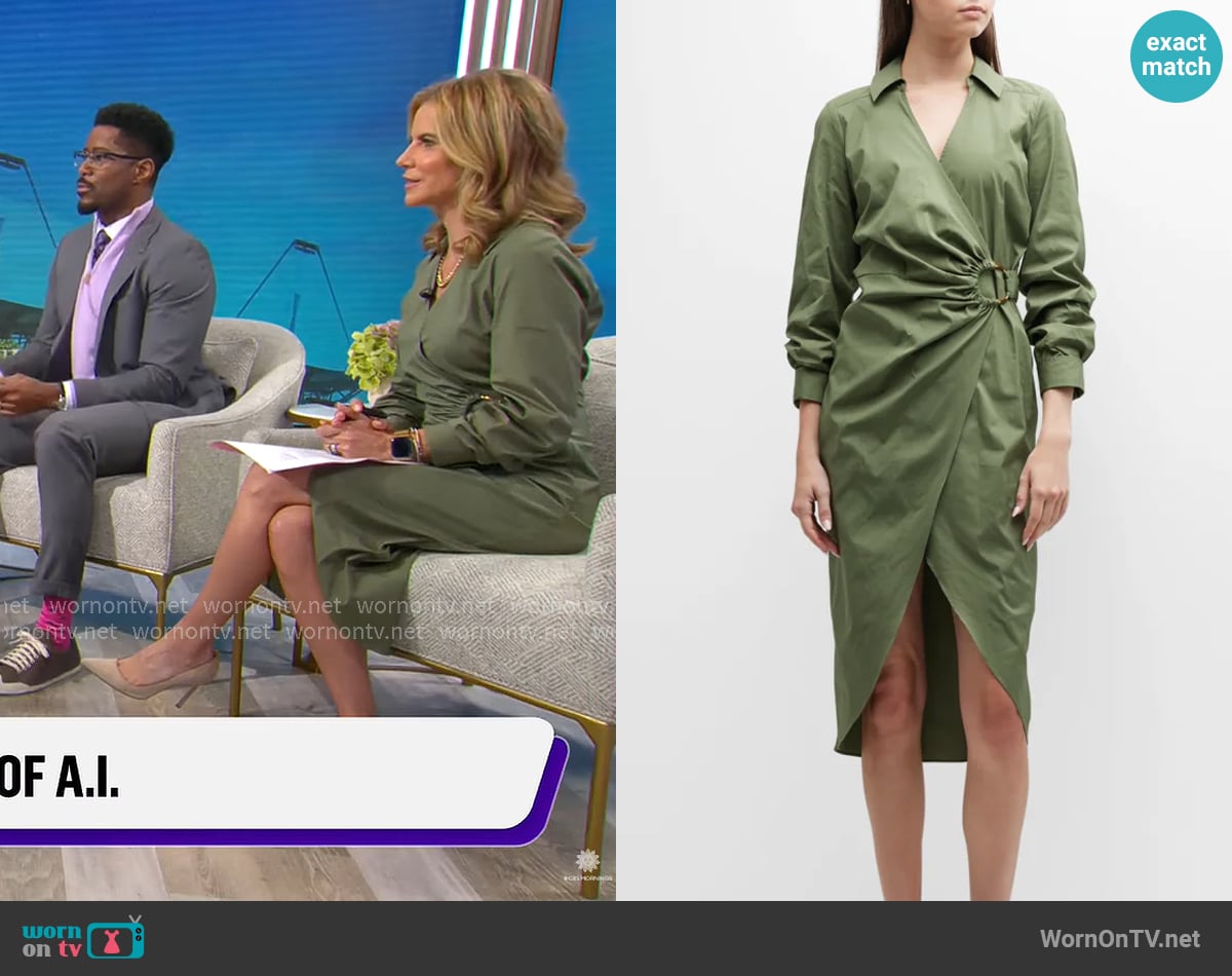 Veronica Beard Afton Dress worn by Natalie Morales on CBS Mornings