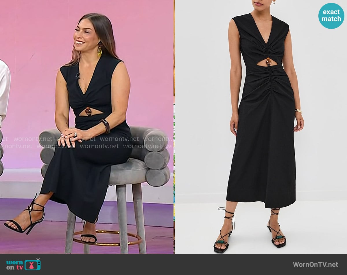 Melissa’s black cutout dress on Today