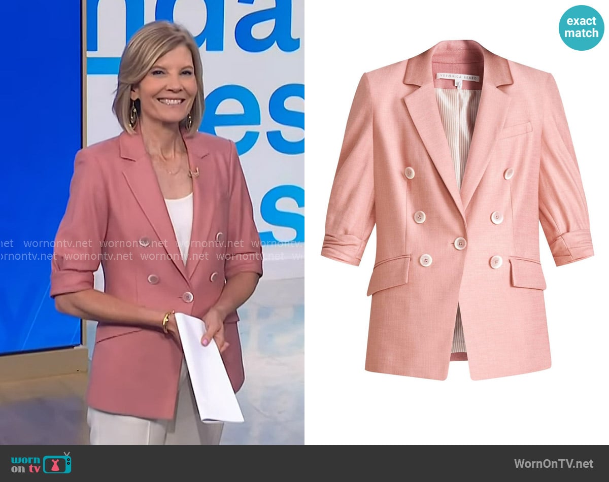 Veronica Beard Odile Dickey Jacket worn by Kate Snow on NBC News Daily