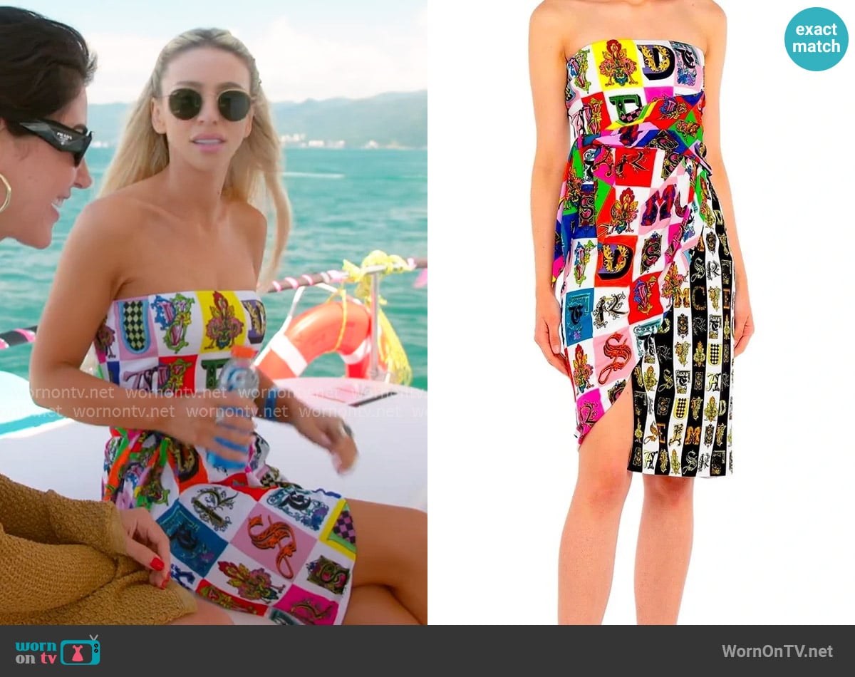 Versace Printed Mini Dress worn by Lacy Nicole on The Valley