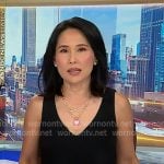 Vicky’s black top and floral skirt on NBC News Daily