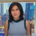 Vicky's blue textured vest on NBC News Daily